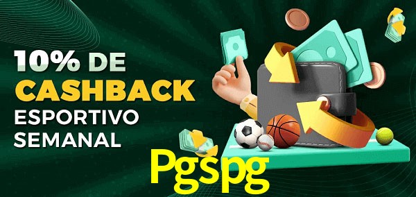 10% de bônus de cashback na Pgspg